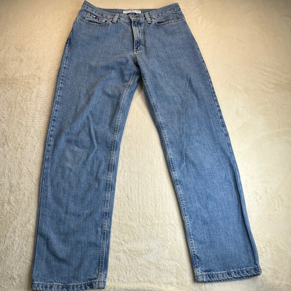 Vintage Tommy Hilfiger Jeans Y2K Medium Wash Straight Leg Denim Size 4 A/29